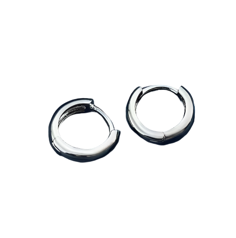 ♡HOOPEY♡  14K Solid Yellow Gold Opal Infinity Hoop Earrings – Sterling