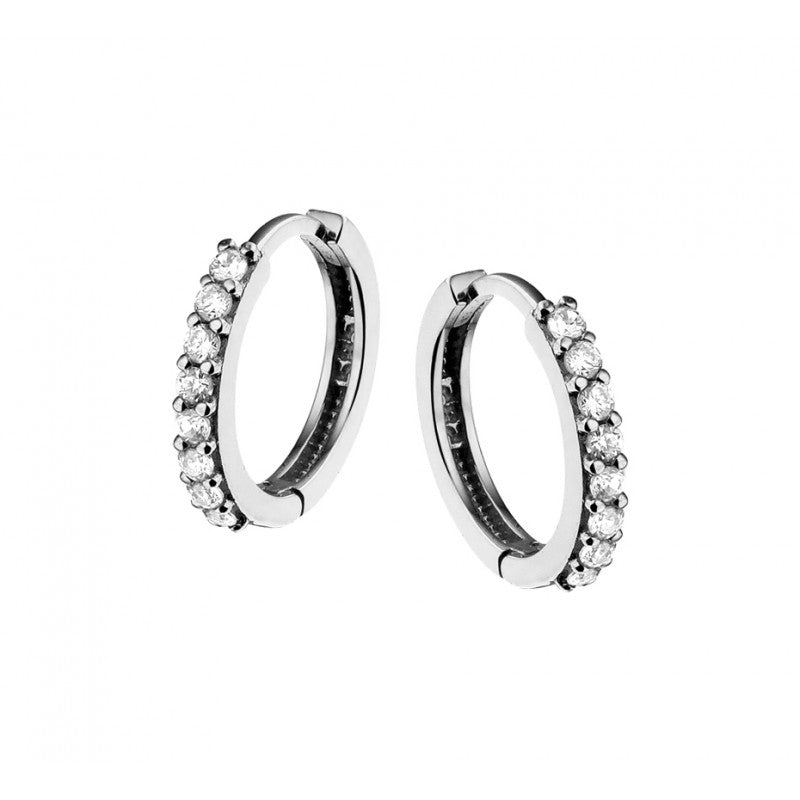 Silver Hoop Earrings Glamour