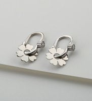 Clover Coupe Earrings Silver