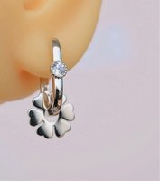 Clover Coupe Earrings Silver