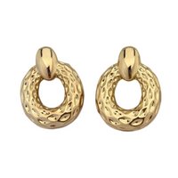 Wicker Hoop Oorbellen Goud 14K